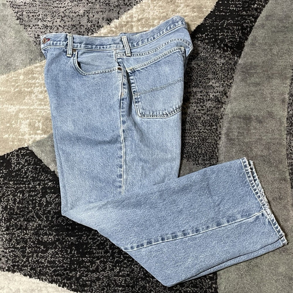 Tommy Hilfiger Baggy Jeans Men 34x30 Blue Denim Skater Wide Leg Grunge Rap VTG - Picture 3 of 15